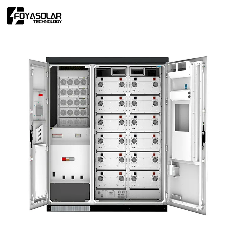 Foyasolar Industrial and Commercial Energy Storage System Liquid-Cooled Lithium Battery Cabinet 100KW/215KWh Battery System